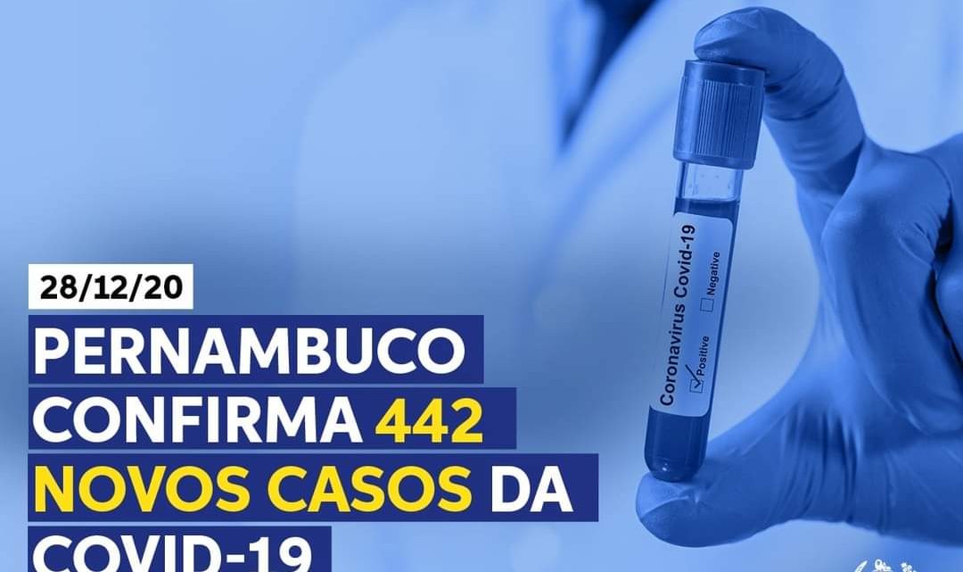 Pernambuco registra 442 novos casos de Covid-19 e 17 novas mortes