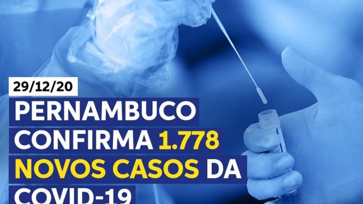 PE registra 1.778 novos casos de Covid-19 e mais um caso da SIM-P em criança de 2 anos