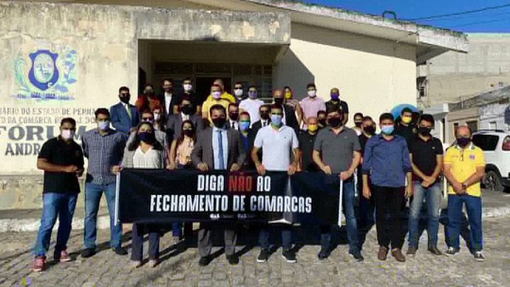OAB Caruaru realizou protesto contra o fechamento de comarcas em mais quatro cidades