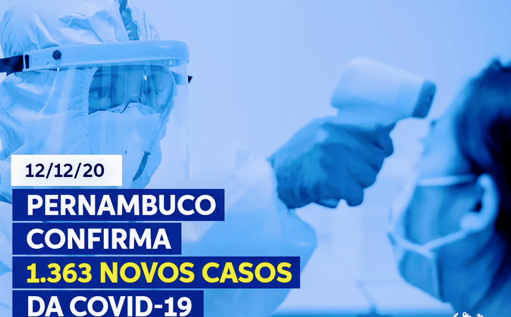 Pernambuco confirma 1.363 novos casos da Covid-19 e 27 mortes