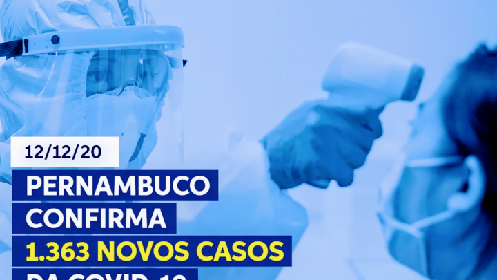 Pernambuco confirma 1.363 novos casos da Covid-19 e 27 mortes