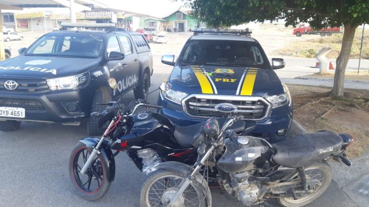 Adolescente e jovem são apreendidos com motos roubadas em São Caitano
