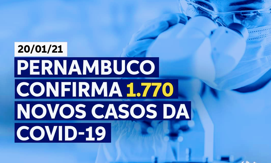 Pernambuco registra 1.770 novos casos de covid-19 e todos os municípios já estão em posse das vacinas Pernambuco registra 1.770 novos casos de covid-19 e todos os municípios já estão em posse das vacinas
