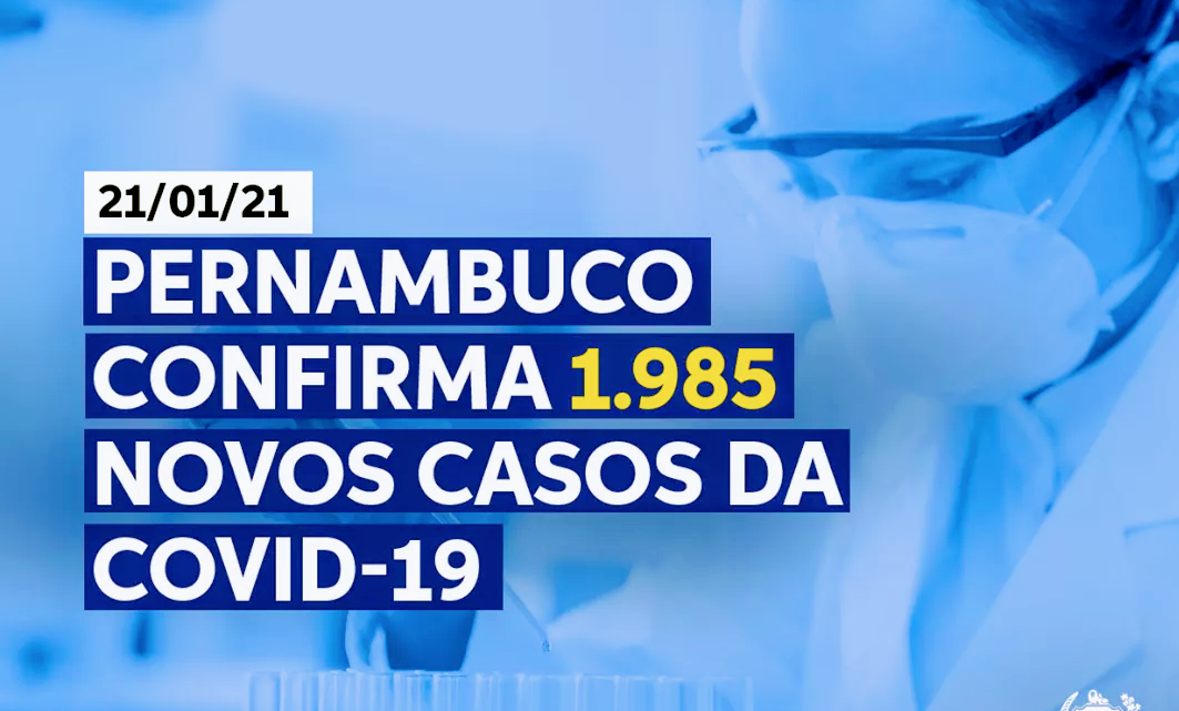 SES-PE registra 1.985 novos casos de covid-19 e 35 mortes