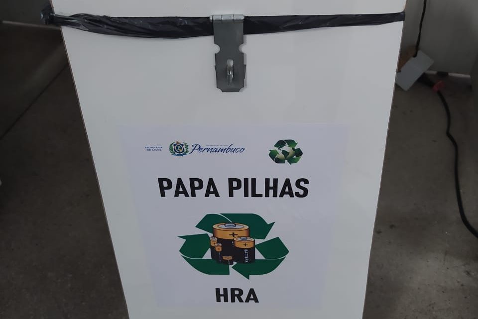 HRA instala coletor de pilhas, baterias e celulares HRA instala coletor de pilhas, baterias e celulares