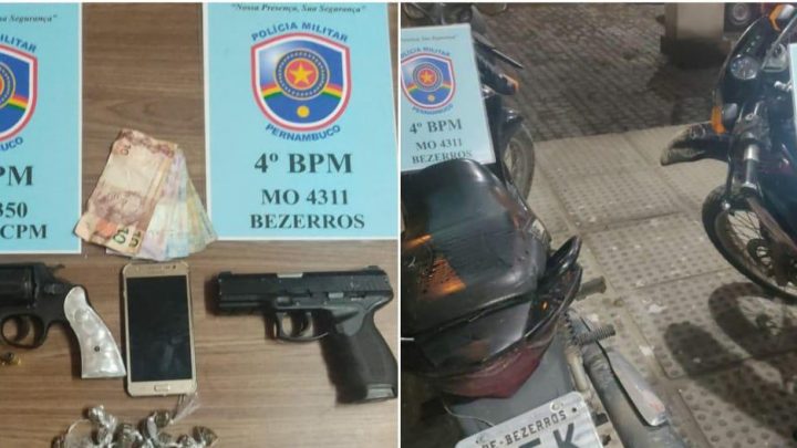 PM recupera motos roubadas em Bezerros