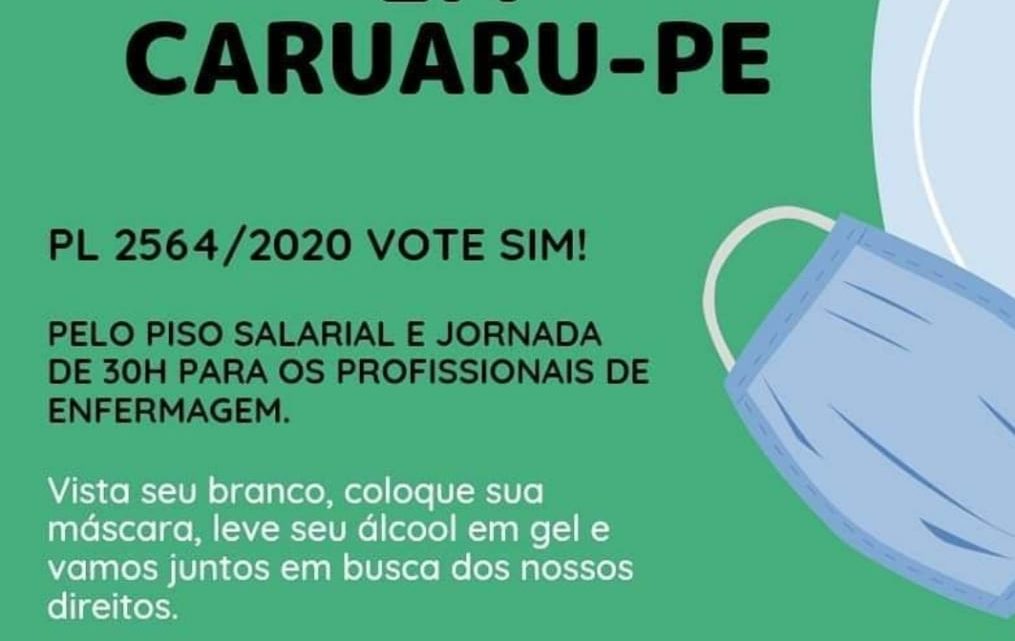 Carreata de profissionais de enfermagem em Caruaru nesta quarta (12) pela aprovação de piso salarial e jornada de 30h Carreata de profissionais de enfermagem em Caruaru nesta quarta (12) pela aprovação de piso salarial e jornada de 30h