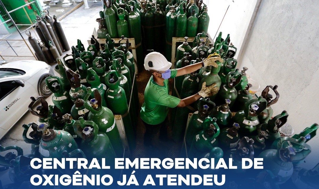 Central emergencial de oxigênio do Governo-PE já atendeu 30 cidades pernambucanas Central emergencial de oxigênio do Governo-PE já atendeu 30 cidades pernambucanas