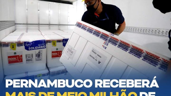 Pernambuco receberá mais de meio milhão de vacinas esta semana