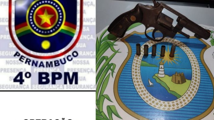 Adolescente é apreendido com arma de fogo em Caruaru