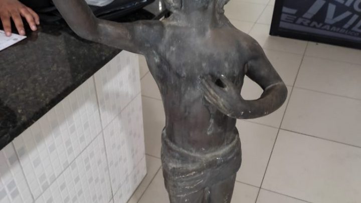 Acusado de furtar imagem em cemitério, é preso ao tentar vender, em Caruaru