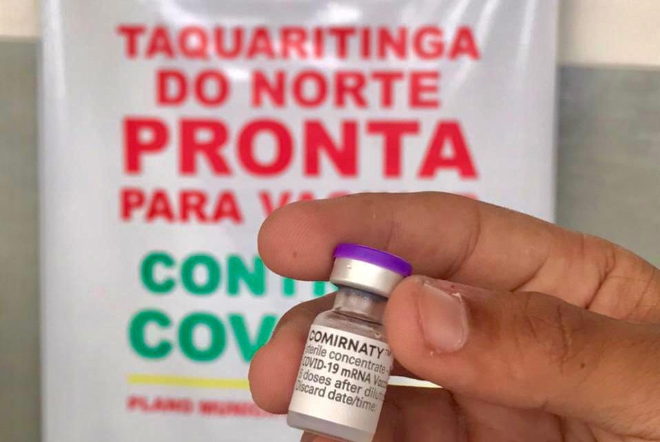 Mais da metade das pessoas acima dos 18 anos de idade recebeu a 1ª dose da vacina contra covid-19 em Taquaritinga do Norte Mais da metade das pessoas acima dos 18 anos de idade recebeu a 1ª dose da vacina contra covid-19 em Taquaritinga do Norte