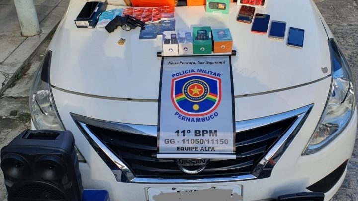 PM captura grupo e recupera produtos roubados em loja