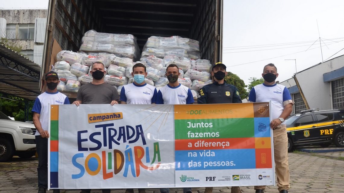 Campanha Estrada Solidária da PRF arrecada mais de 60 toneladas de alimentos em Pernambuco