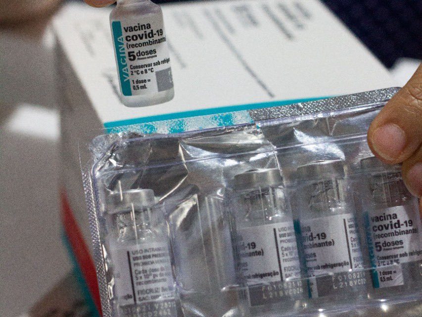 Pernambuco recebeu nova remessa de vacinas contra a Covid-19 da Astrazeneca/Oxford/Fiocruz