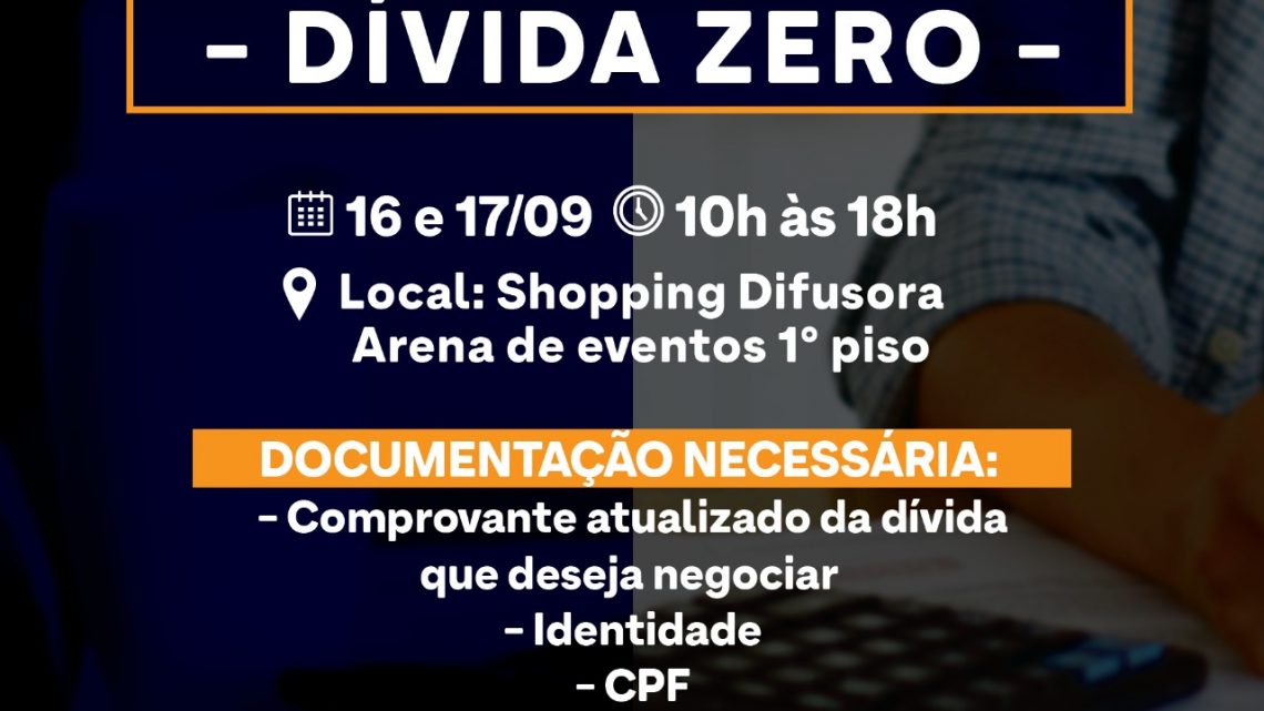 2° Mutirão da Negociação – Dívida Zero, será realizado em Caruaru 2° Mutirão da Negociação – Dívida Zero, será realizado em Caruaru