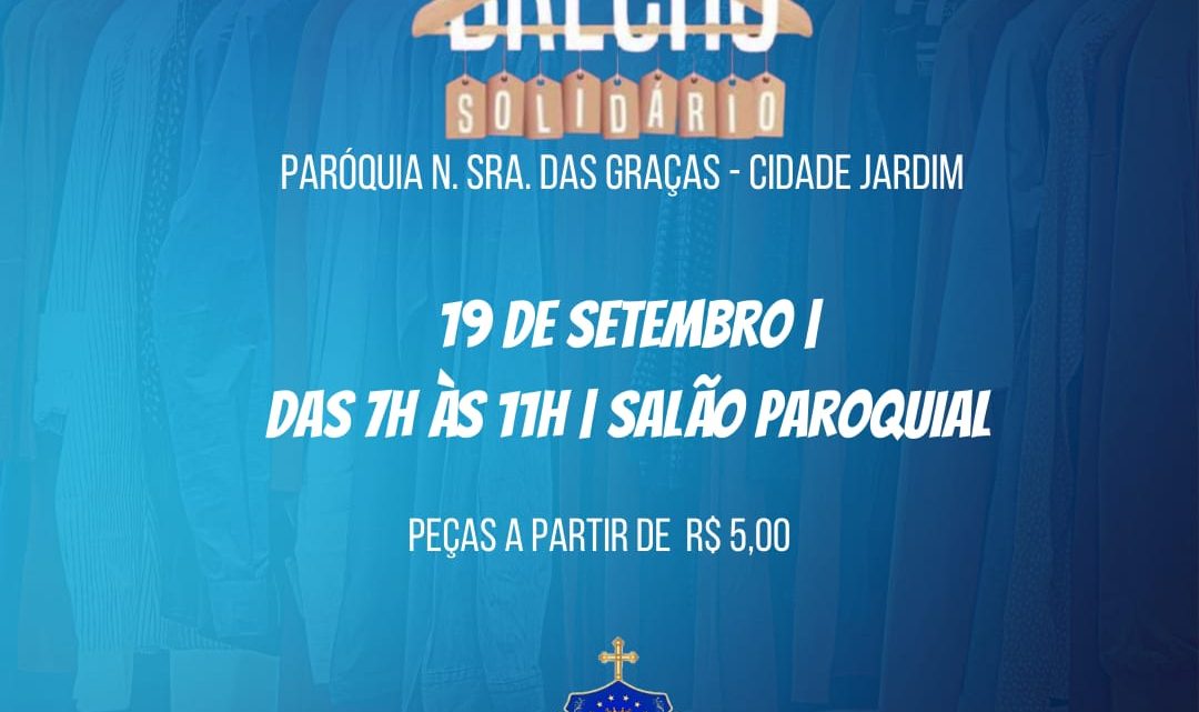 Brechó Solidário da Paróquia Nossa Senhora das Graças em Caruaru neste domingo (19)