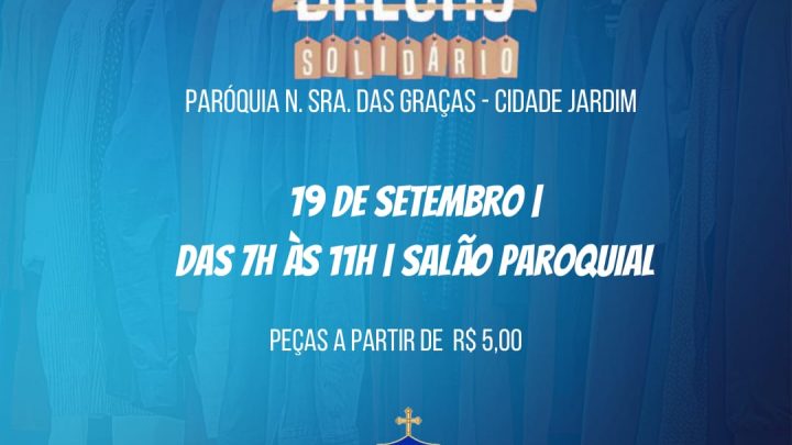 Brechó Solidário da Paróquia Nossa Senhora das Graças em Caruaru neste domingo (19)