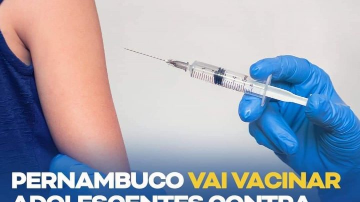 Pernambuco vai vacinar adolescentes contra a Covid-19 nas escolas