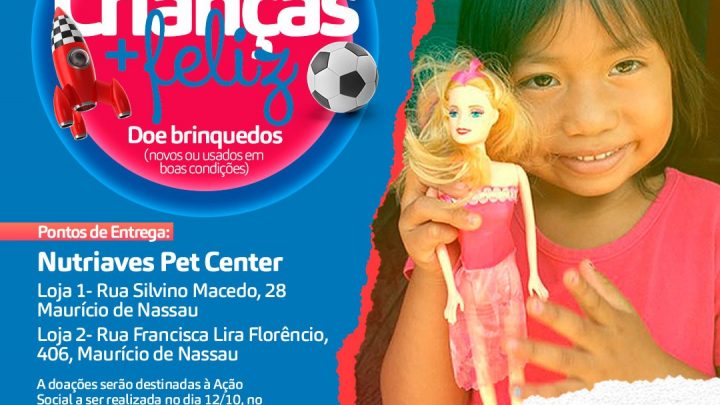 Anderson Correia faz campanha de arrecadação de brinquedos para ação do Dia das Crianças