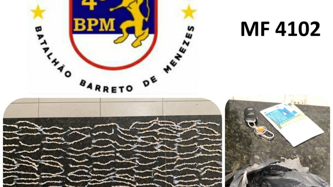 Trio é preso com mais de mil pedras de crack em Caruaru