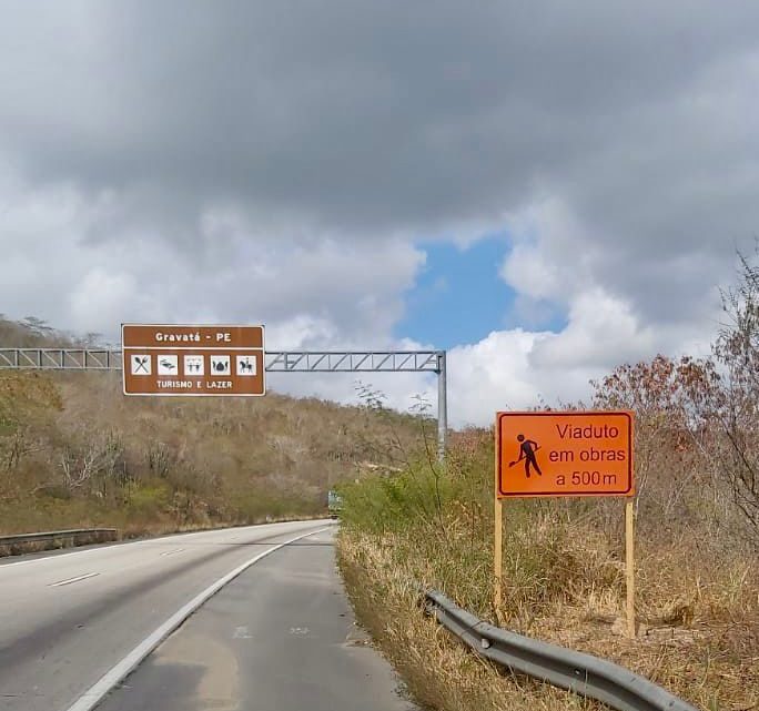 Viaduto da Serra das Russas recebe ações de recuperação estrutural Viaduto da Serra das Russas recebe ações de recuperação estrutural