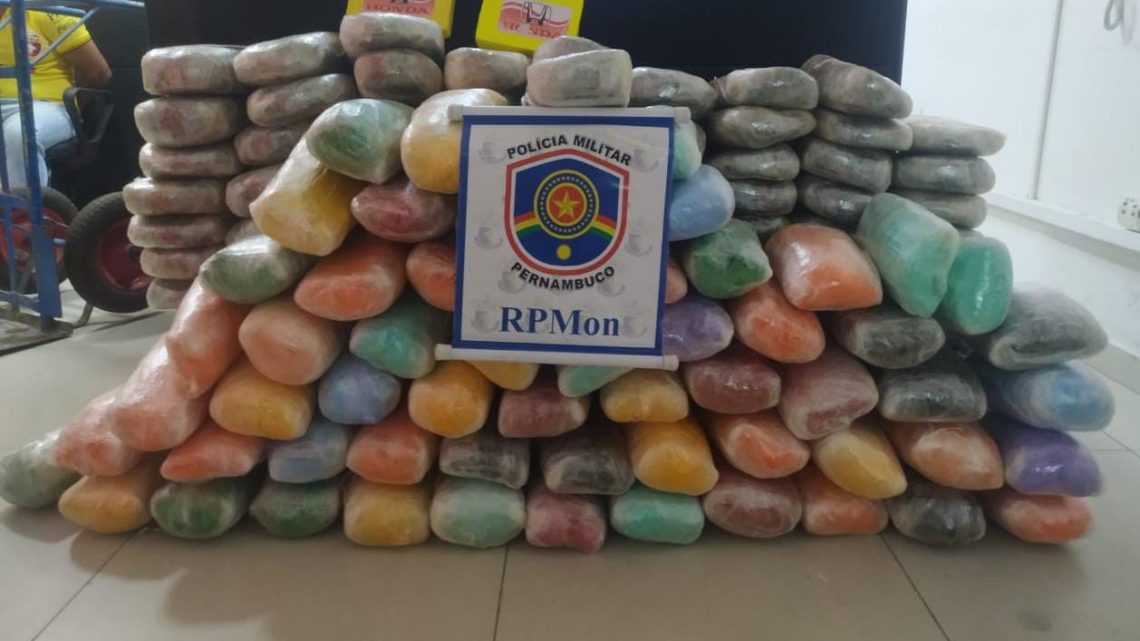 Homem é preso em Caruaru com 130 quilos de maconha e 2 quilos de cocaína