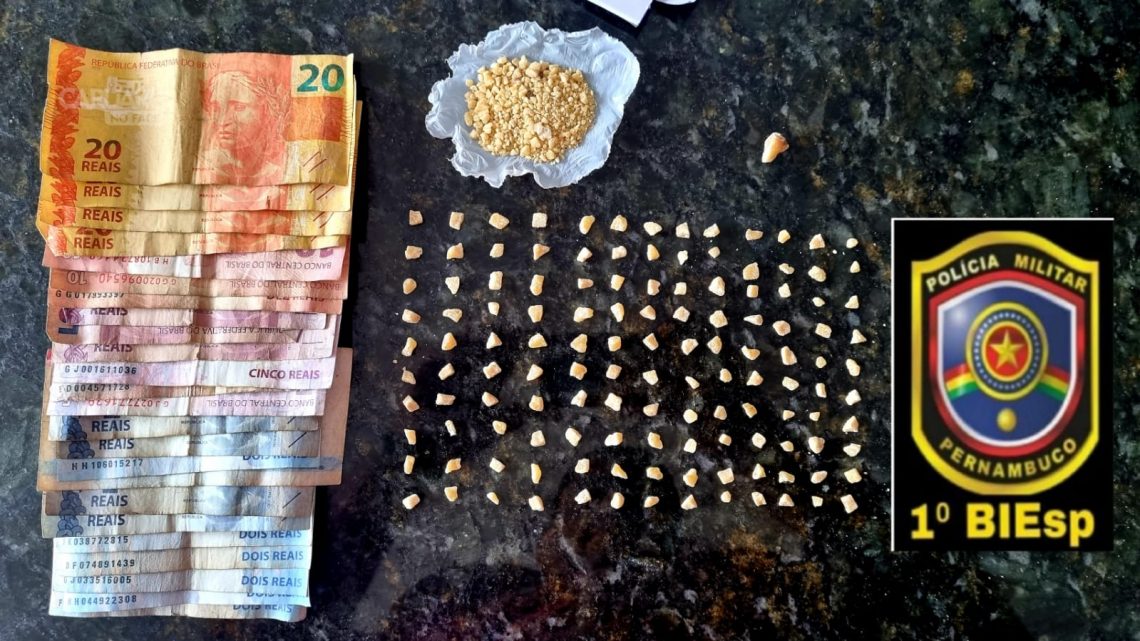 Suspeito de tráfico é preso em comunidade de Caruaru