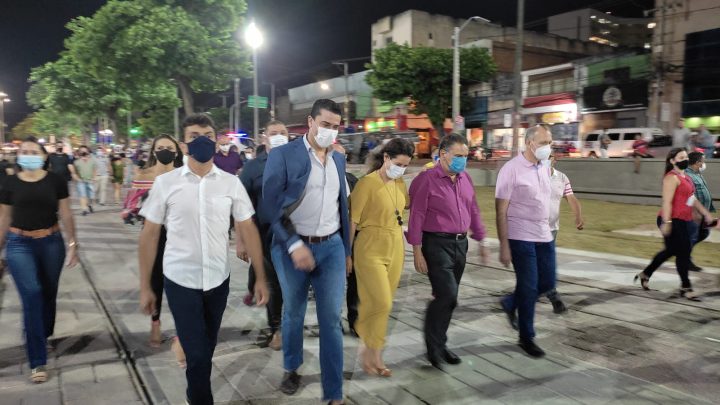 Vereador Mano do Som participa da entrega da requalificação do pátio da Estação Ferroviária