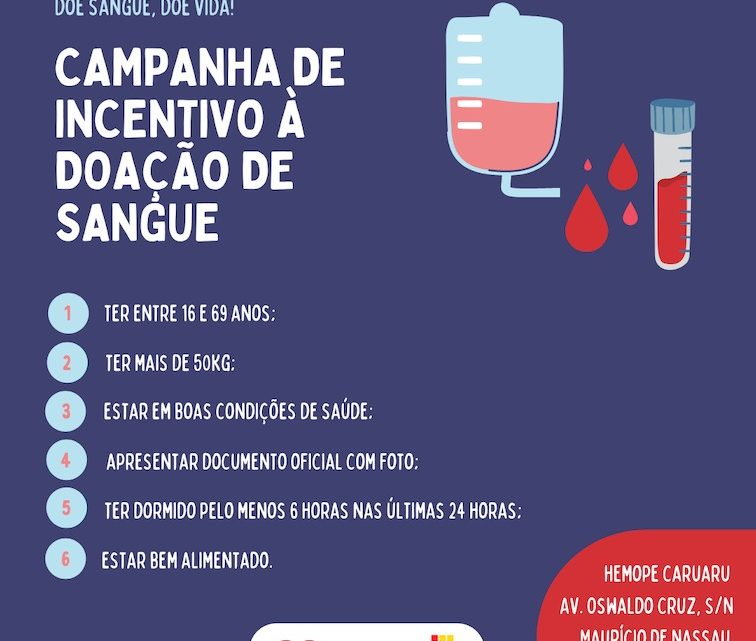 Hospital Mestre Vitalino lança campanha de incentivo à doação de sangue