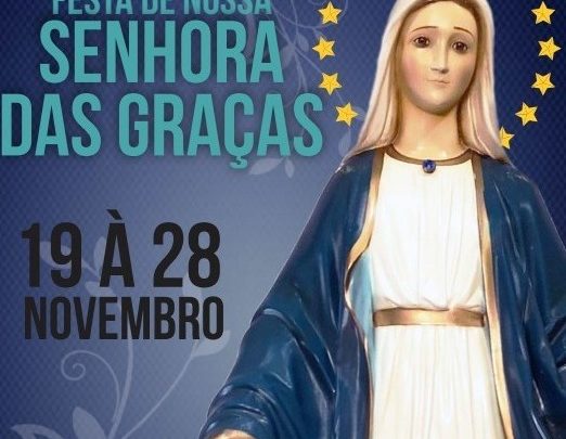 Confira a programação da Festa de Nossa Senhora das Graças – Cidade Jardim