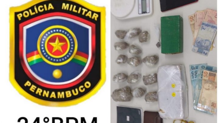 PM captura dupla por tráfico no Agreste de Pernambuco
