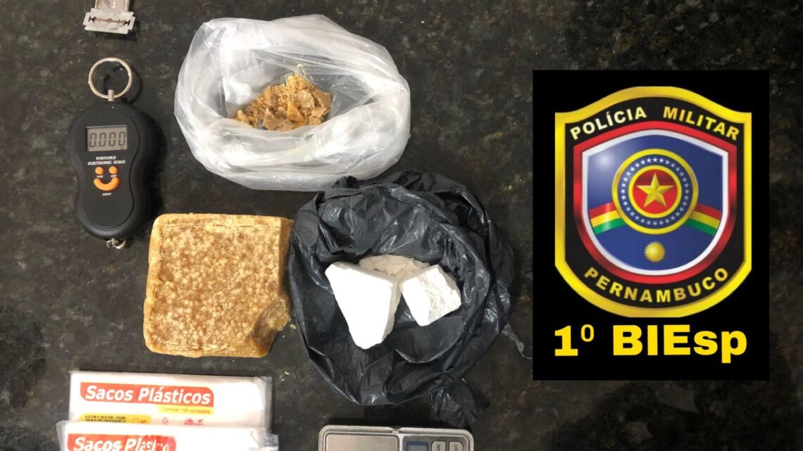 Polícia prende homem por tráfico em Caruaru Polícia prende homem por tráfico em Caruaru