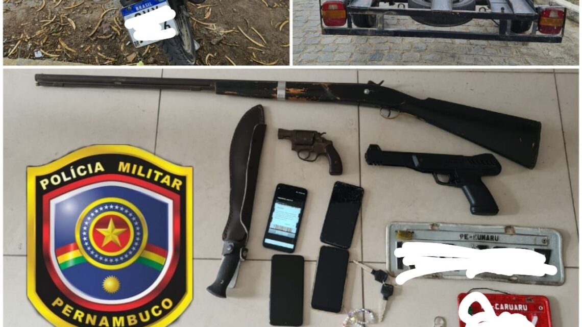 Homens são presos e material roubado é recuperado em Caruaru