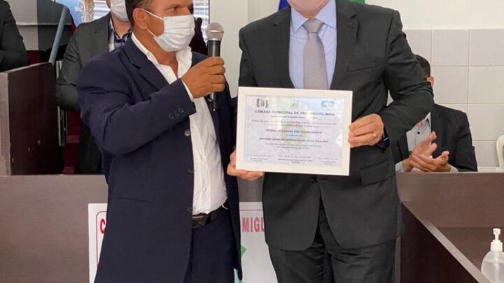 Deputado Tony Gel recebe título de Cidadão de Frei Miguelinho