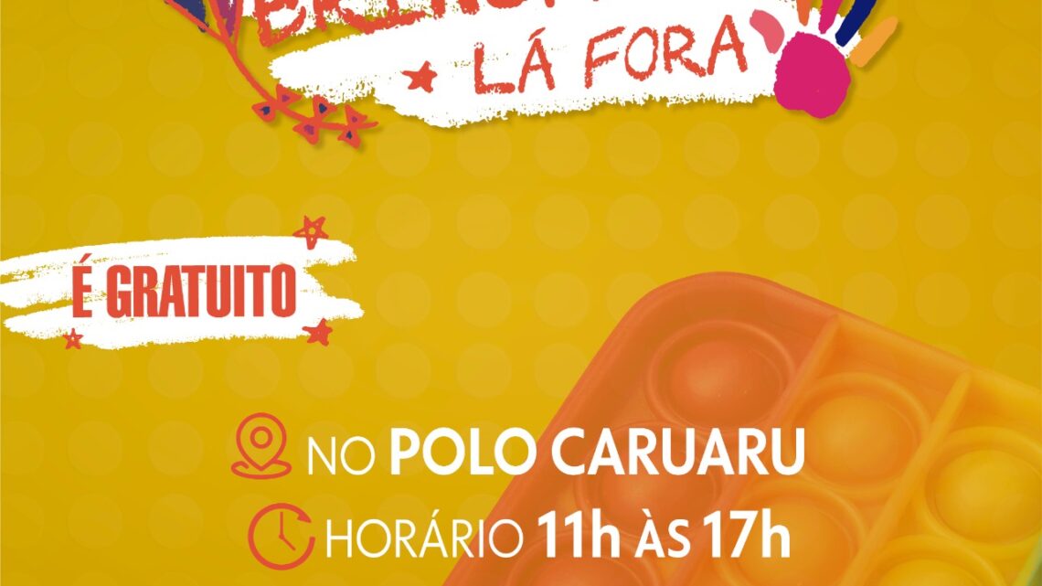 Projeto Brincando Lá Fora promove interação e diversão gratuita para crianças no Polo Caruaru Projeto Brincando Lá Fora promove interação e diversão gratuita para crianças no Polo Caruaru