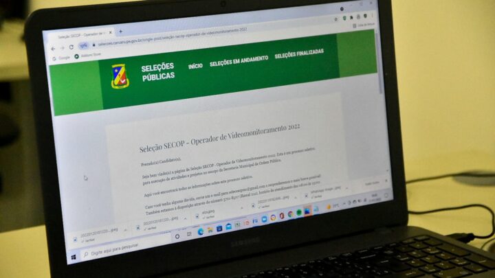 Prefeitura de Caruaru abre mais vagas de emprego para operador de videomonitoramento