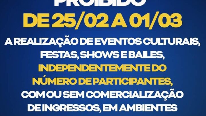 Confira o que proibido no período de Carnaval em Pernambuco
