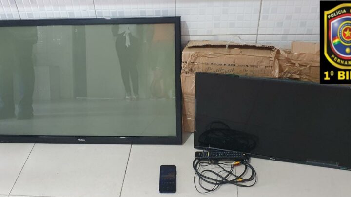 PM recupera produtos roubados em Caruaru