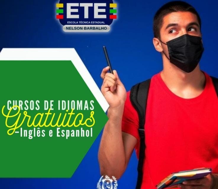 Inscrições abertas para cursos de inglês e espanhol na ETE Nelson Barbalho em Caruaru