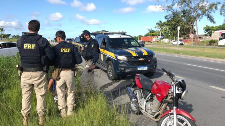 Flagrante de alcoolemia: Motociclista estava embriagado e tentou fugir da fiscalização