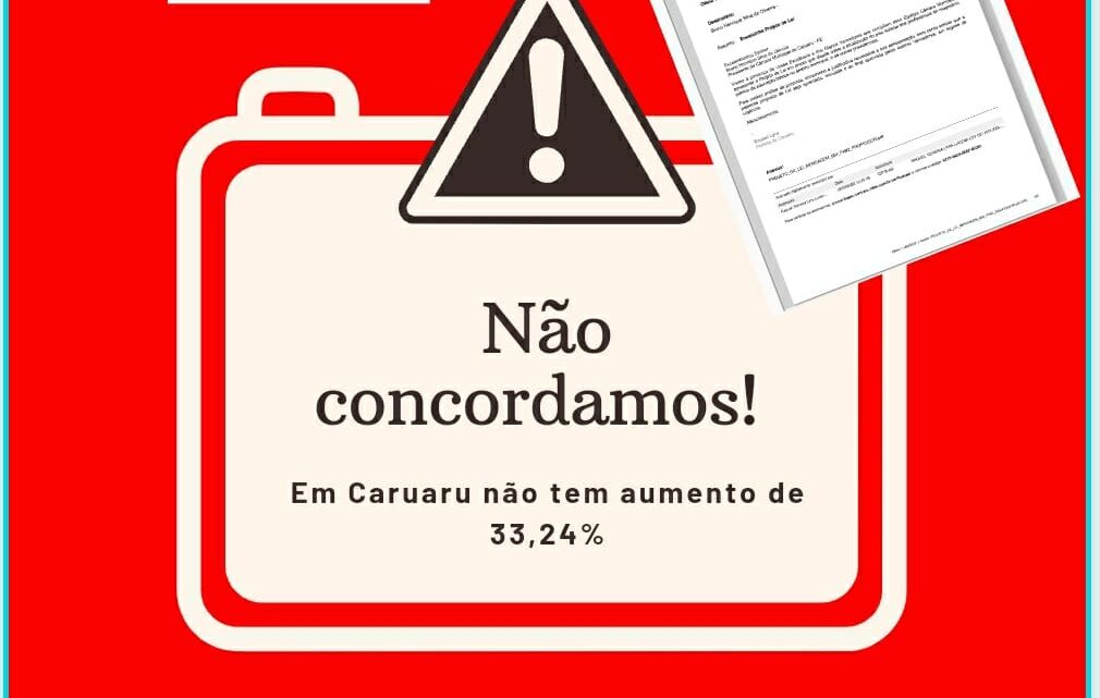 Nota do SISMUC – Regional sobre o Projeto de Lei que trata do reajuste salarial dos professores de Caruaru