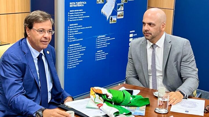 Anderson Correia se encontra com os ministros Ciro Nogueira e Gilson Machado em Brasília