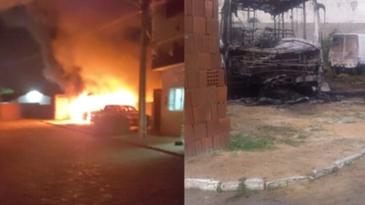Ônibus do acidente que matou quatro estudantes é incendiado na pátio da Delegacia