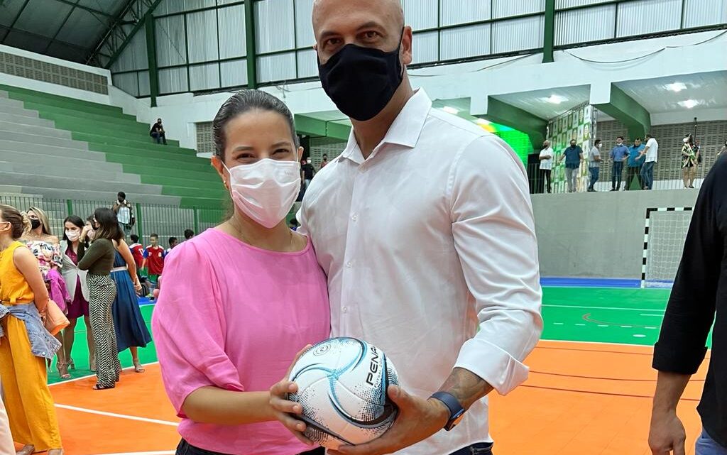 Anderson Correia acompanha inaugurações de escola e complexo esportivo com Raquel Lyra