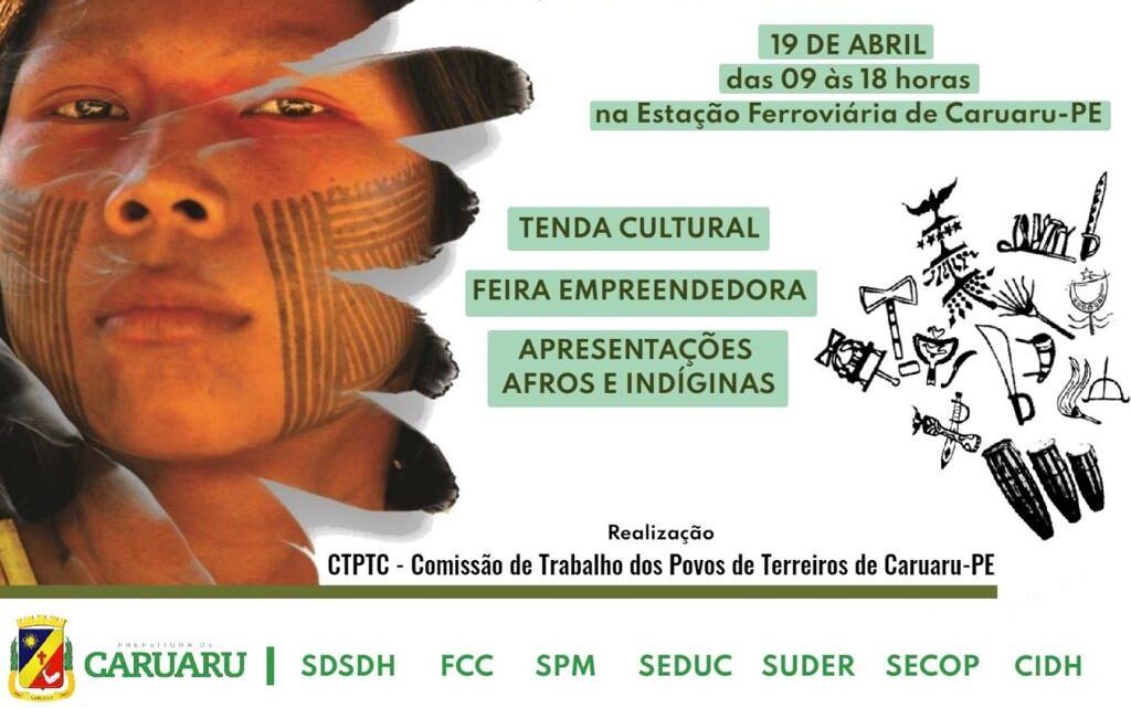Feira Intercultural Afro-Indígena será realizada em Caruaru