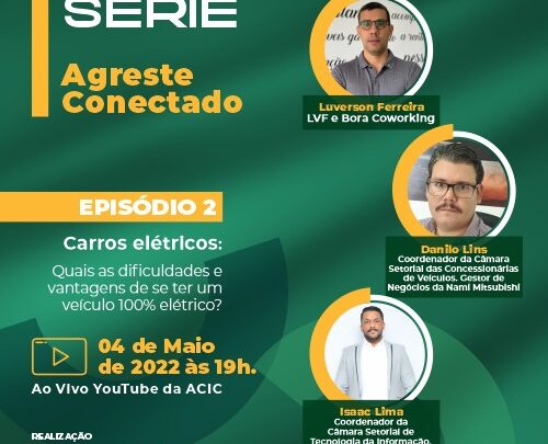 Palestra online gratuita sobre carros elétricos com vantagens e dificuldades