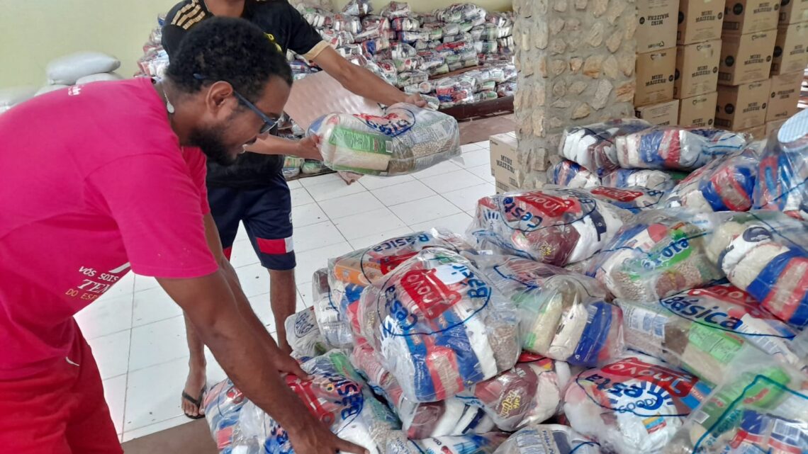 Obra de Maria arrecada 11,5 toneladas de donativos para atender desabrigados