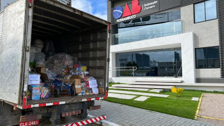 OAB Caruaru entrega duas toneladas de donativos na Região Metropolitana do Recife