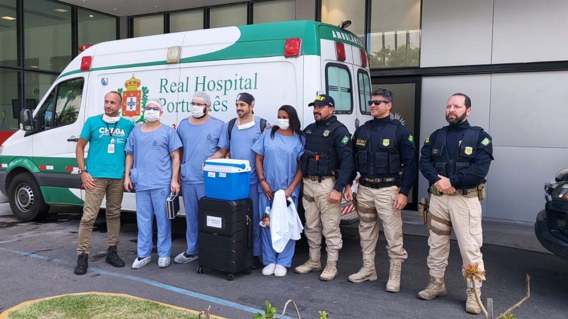 PRF escolta coração de Caruaru para hospital em Recife; Paciente esperava o transplante há 46 dias PRF escolta coração de Caruaru para hospital em Recife; Paciente esperava o transplante há 46 dias